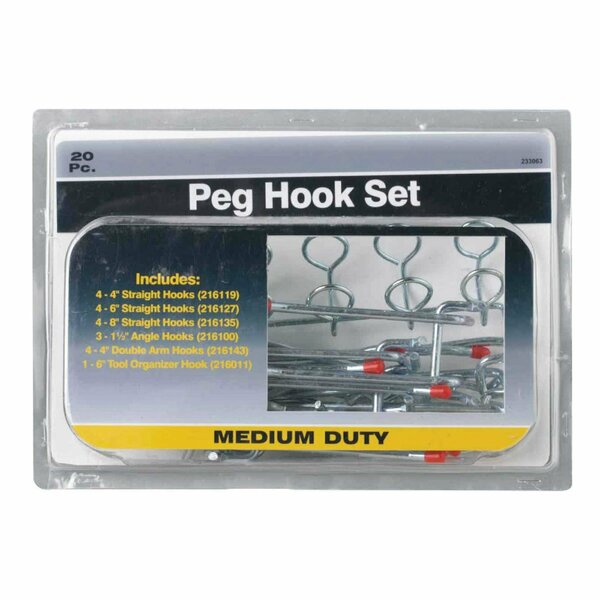 Do It Best 20-Piece Peg Hook Set 233063